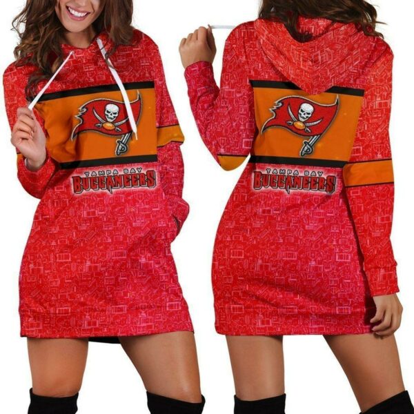 Tampa Bay Buccaneers Hoodie Dress 3D All Over Print For Women Hoodie15345